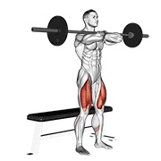 ท่า Barbell Bench Front Squat