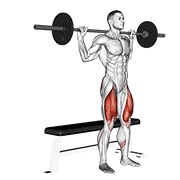 ท่า Barbell Bench Squat