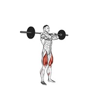 ท่า Barbell Clean-grip Front Squat