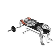 ท่า Barbell Lying Close-grip Triceps Extension