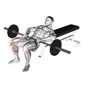 ท่า Barbell Lying Lifting (on Hip)