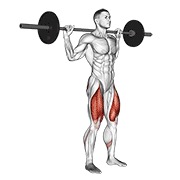 ท่า Barbell Narrow Stance Squat