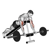 ท่า Barbell Prone Incline Curl