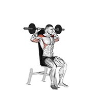 ท่า Barbell Seated Bradford Rocky Press