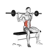 ท่า Barbell Seated Twist