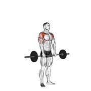 ท่า Barbell Standing Front Raise Over Head