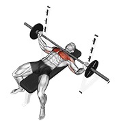 ท่า Barbell Wide Bench Press