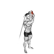 ท่า Cable Alternate Triceps Extension