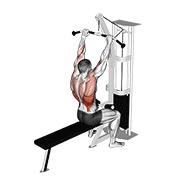 ท่า Cable Bar Lateral Pulldown