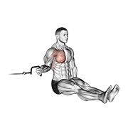 ท่า Cable Seated Shoulder Internal Rotation