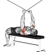 ท่า Cable Supine Reverse Fly