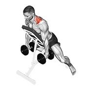 ท่า Dumbbell Decline Shrug