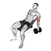 ท่า Dumbbell Incline Hammer Curl