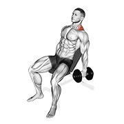 ท่า Dumbbell Incline Shrug