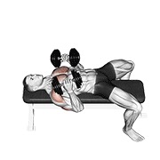 ท่า Dumbbell Lying Elbow Press