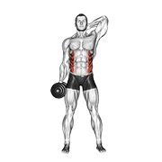 ท่า Dumbbell Side Bend