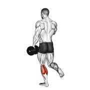 ท่า Dumbbell Single Leg Calf Raise
