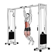 ท่า Hanging Straight Leg Hip Raise