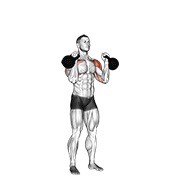 ท่า Kettlebell Alternating Press
