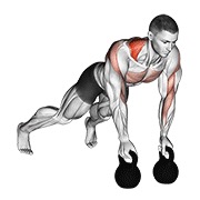 ท่า Kettlebell Alternating Renegade Row