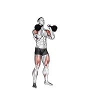 ท่า Kettlebell Double Push Press