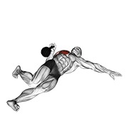 ท่า Kettlebell Extended Range One Arm Press On Floor