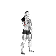 ท่า Kettlebell One Arm Push Press