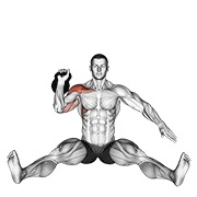 ท่า Kettlebell Seated Press