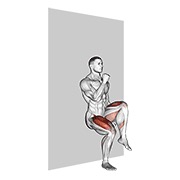 ท่า March Sit (wall)