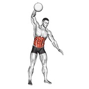 ท่า One Arm Slam (with Medicine Ball)