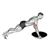 ท่า Push-up (bosu Ball)