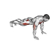 ท่า Push-up Inside Leg Kick