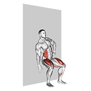 ท่า Seated Side Crunch (wall)
