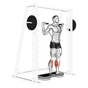 ท่า Smith Reverse Calf Raises