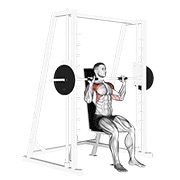 ท่า Smith Seated Shoulder Press