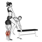 ท่า Weighted Donkey Calf Raise