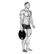 ท่า Weighted Standing Hand Squeeze