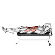 ท่า Lying Leg-hip Raise