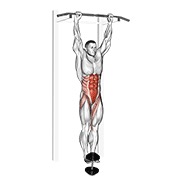 ท่า Weighted Hanging Leg-hip Raise