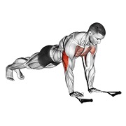ท่า Band Close-grip Push-up