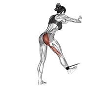 ท่า Band Bent-over Hip Extension