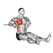 ท่า Band One Arm Twisting Chest Press