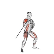 ท่า Band Twisting Overhead Press