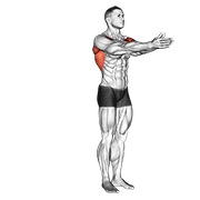ท่า Dynamic Chest Stretch (male)