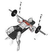 ท่า Barbell Wide Reverse Grip Bench Press