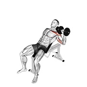 ท่า Dumbbell Incline One Arm Press