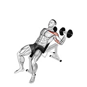 ท่า Dumbbell One Arm Incline Chest Press