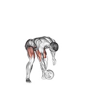 ท่า Medicine Ball Chest Push From 3 Point Stance