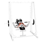 ท่า Smith Wide Grip Decline Bench Press