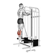 ท่า Cable Standing Calf Raise